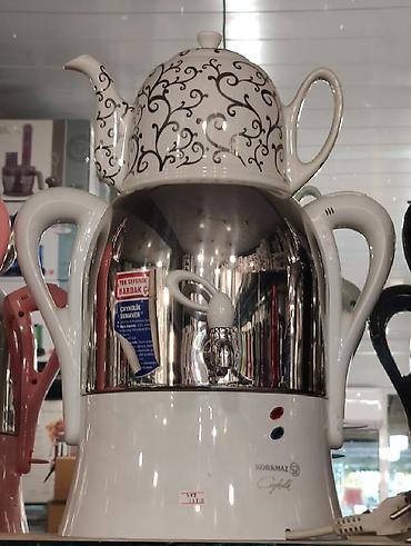korkmaz samovar: Samovar elektrik samovar Korkmaz Turk istehsali 3 litr su 1 litr cay — 2