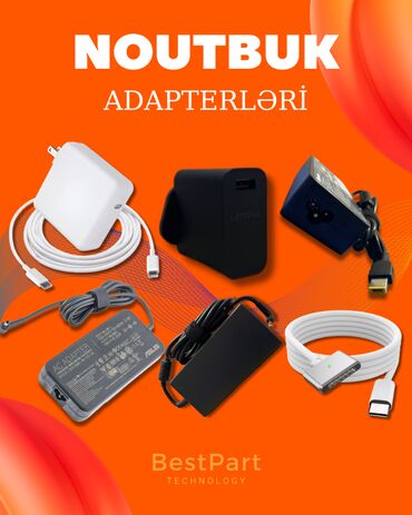 Klaviaturalar: İstənilən model noutbuk adapterləri mövcuddur. Adapterlərin AClass və