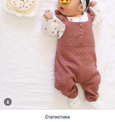 Вязаный детский комбинезон-ромпер размер 3 месяц - Модель at lalafo.kg Вязаный детский комбинезон-ромпер размер 3 месяц - Модель