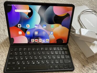 планшет с клавиатурой и мышью: Планшет, Xiaomi, эс тутум 256 ГБ, Wi-Fi, Колдонулган, Классикалык түсү - Кара