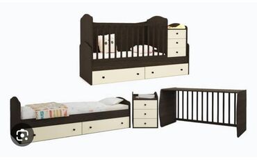 детский мебель ош: Кровать-трансформер, Для девочки, Для мальчика, Б/у