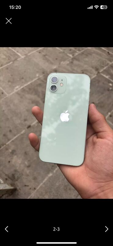 iphone 12 qiymet: IPhone 12, 256 GB, Yaşıl, Face ID