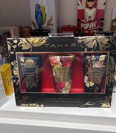 muncuq dəsti: TAHARI Luxury Hand Cream Collection – 3-lü dəst Məhsul təsviri: - — 1