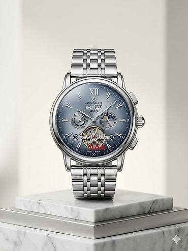 elekron saat: Patek Philippe Geneve kişi qol saatı – Swiss Made Xüsusiyyətlər: - — 4