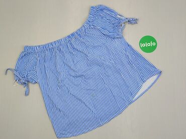Bluzka, XL (EU 42), stan - Zadowalający, wzór - Linia, kolor - Niebieski, H&M