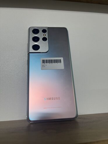 Samsung: Samsung Galaxy S21 Ultra, Б/у, 512 ГБ, цвет - Голубой, 1 SIM