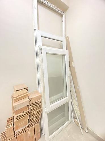 nar paketi: PVC pəncərə və üst transom dəsti - Material: ağ PVC/profil (üzərində — 2