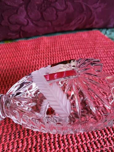 Ostali kućni dekor: Vaza nova rucni rad Anna Huite. kristal,led,brusen kristal. 70te — 11