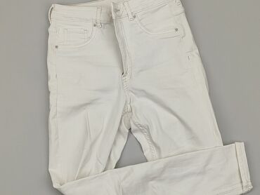 biała dżinsowe spódnice: Jeansy, M, stan - Dobry