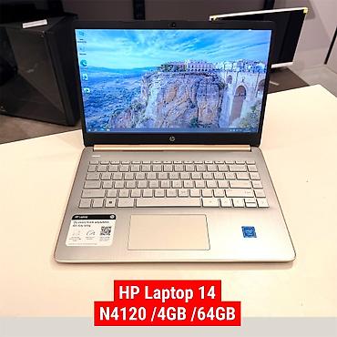 Hp Laptop 14 - Процессор: N4120 4/4 - Оперативная память: 4gb -