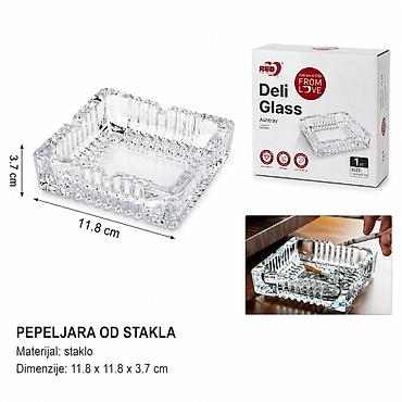 KMT Staklena pepeljara 5404188 - Materijal: kvalitetno staklo -