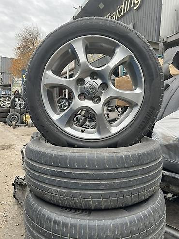 17: Колеса в сборе 215 / 55 / R 17, Лето, Б/у, Комплект, Легковые, Литые, отверстий - 5 — 1