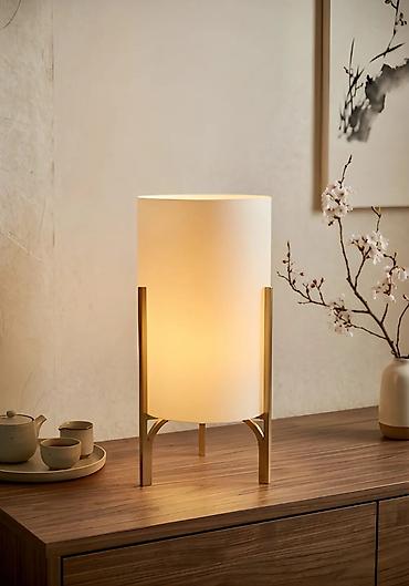 лампа ikea: Настольная лампа с цилиндрическим абажуром - Тип: электрическая — 3