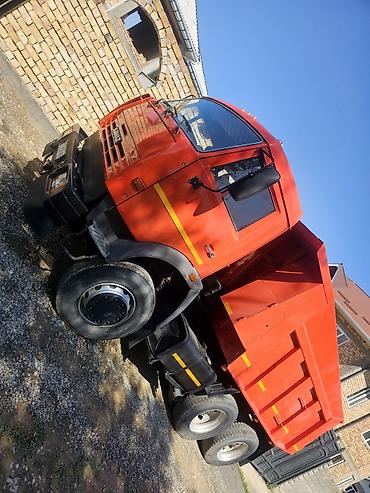 Другой строительный транспорт: Самосвал KAMAZ (оранжевый), 6x4 - Кузов-самосвал с гидроподъемником — 12