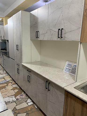 silver kitchen: Кухонный гарнитур, Новый, цвет - Белый, ДСП, Бесплатная доставка — 5