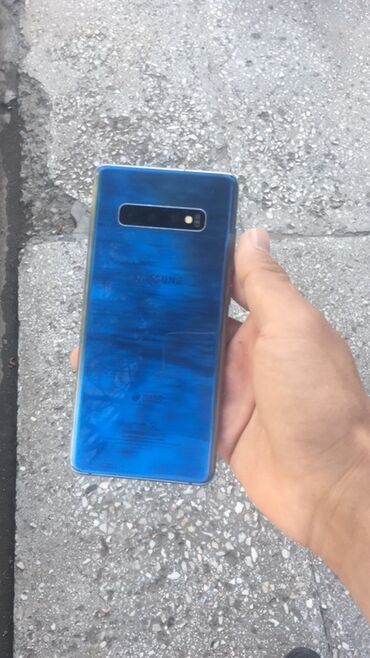Samsung: Samsung Galaxy S10 Plus, Б/у, 128 ГБ, цвет - Синий, 2 SIM