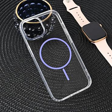 iphone x cena: Maska Magsafe Color Line za iPhone 15 6.1 ljubicasta. Uz brzu dostavu — 4