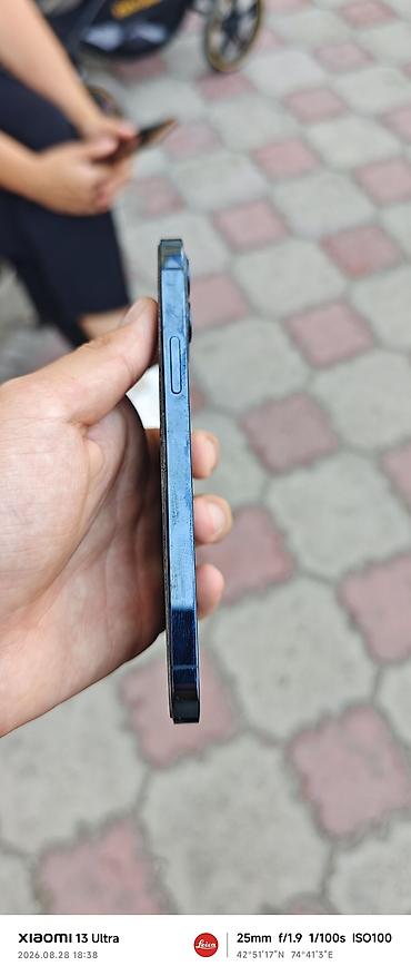 iphone cs max: IPhone 12 Pro, Б/у, 256 ГБ, Blue Titanium, Кабель, Коробка, 71 % — 6