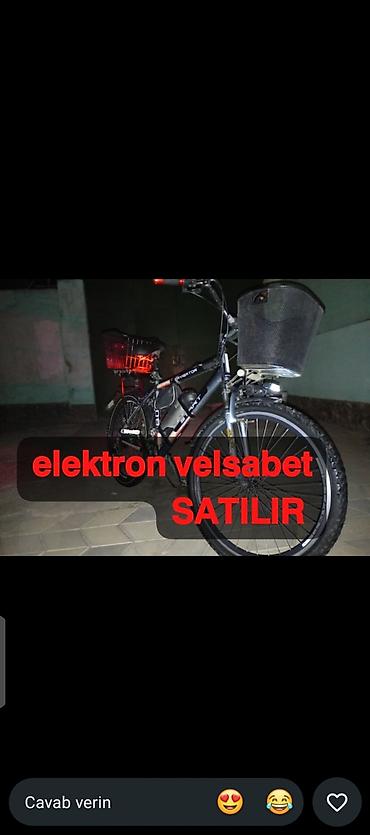 velosiped 26 type 1: Elektron velosiped satılır - Şəhər içi rahat hərəkət üçün elektrik — 2