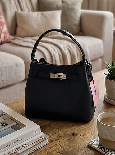 macbook canta: Qara dəri çiyin/əl çantası - Yenidir - Brend: MeiLeTi&BAGS - — 1