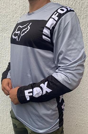 Sportska odeća: FOX dres sa dugim rukavima – sivi/ crni - Sportski dres za vožnju — 4