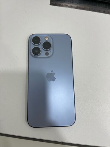 2.el apple telefon: IPhone 13 Pro, 128 GB, Blue Titanium, Barmaq izi, Face ID