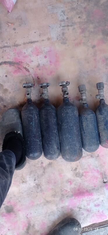 где можно купить газовый баллон: Баллоны высокого давления с вентилями (набор) - Количество: 5 штук