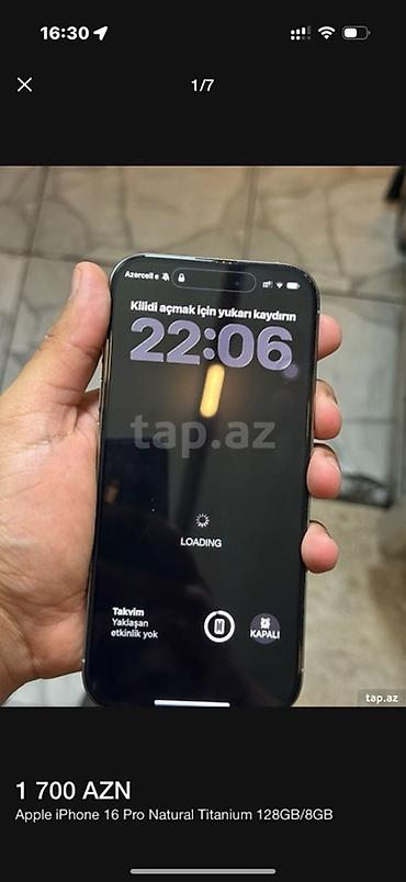i̇pone 8: IPhone 16 Pro, 128 GB, Natural Titanium — 4