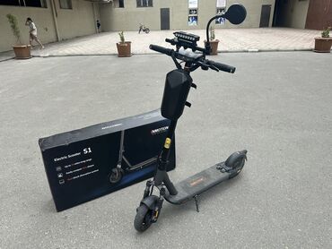 электро самокат купить в баку: İnmotion s1 satılır əlavə 2 işıq güzgü telefon tutan kilid verilir