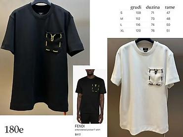 Majice: Men's T-shirt Fendi, bоја - Crna — 6