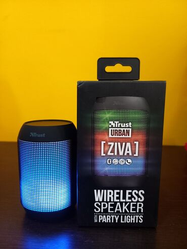 купить мощную блютуз колонку: Беспроводная Bluetooth колонка Ziva со светом для вечеринок,Trust