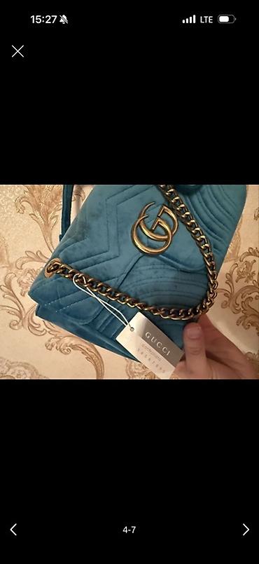 samsung galaxy m51: Классическая сумка, Gucci, Италия, Материал: Бархат, Застежка на магните, Женские, Новый — 3