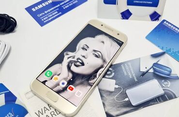 Samsung: Samsung Galaxy A3, Б/у, 128 ГБ, цвет - Золотой, 2 SIM — 3