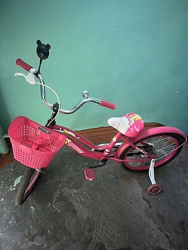 format velosiped: Детский велосипед, 2-колесный, 4 - 6 лет, Для девочки, Б/у — 2