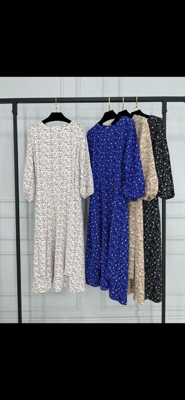 Повседневные платья: Элегантное женское платье миди с длинными рукавами, идеально — 3