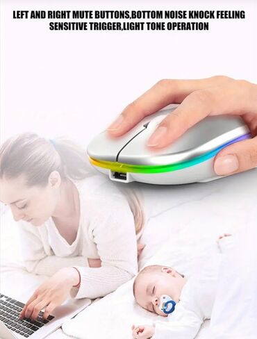 Mauslar: 7AZN-dən başlayaraq Naqilsiz, Səssiz Siçan 2.4G Bağlantısı İstifadə — 13