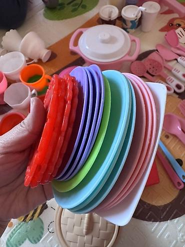 Наборы посуды: Большой набор детской посуды и кухонных принадлежностей для игры в — 9