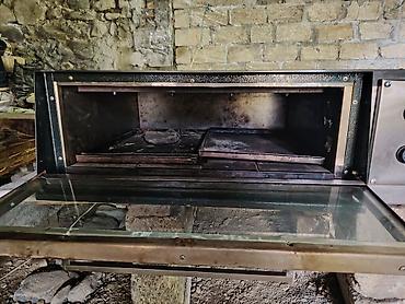 kafe aparati: Sənaye tipli elektrik sobası və üst qril/çəkmə səthi - Geniş ölçülü — 1