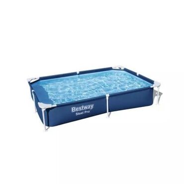закрытое футбольное поле: Каркасный бассейн Steel Pro 221х150х43см, 1200л
