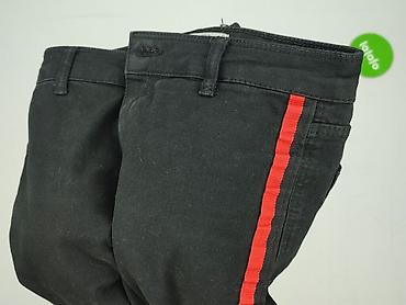 czarne cargo pull and bear: Bershka, Spodnie materiałowe damskie, rozmiar S — 5