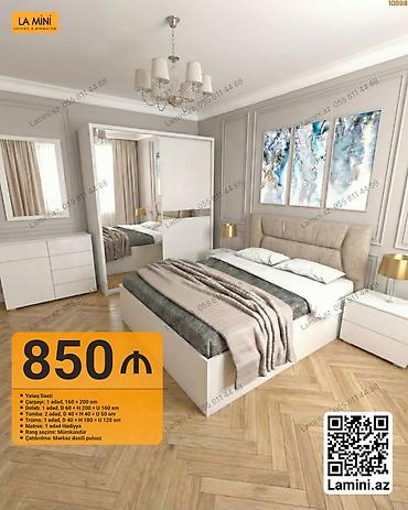taxt kiravat: Yataq Dəsti – La Mini Komplektin tərkibi: - Çarpayı: 1 ədəd, 160 x — 1