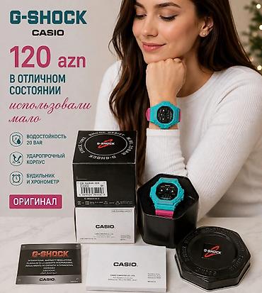 saat romanson: İşlənmiş, Qol saatı, G-Shock, rəng - Mavi — 1