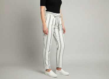 Women's Pants: Amisu, Spodnie materiałowe damskie, rozmiar M