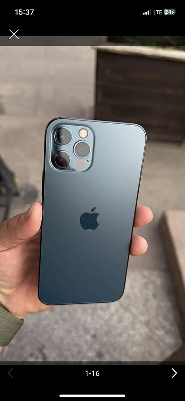 айфон 12 про макс цена в бишкеке 128 гб: IPhone 12 Pro, Колдонулган, 128 ГБ, Көк, 79 %