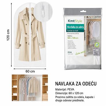 KMT Style PEVA navlaka za odeću sa patent zatvaračem – model 60 × 120
