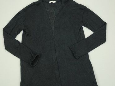 krótki czarny sweterek rozpinany: Sweterek, H&M, 14 lat, 158-164 cm, stan - Zadowalający