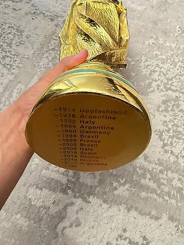 кубоки: Кубок мира по футболу — реплика трофея - Высота: 44 см - Диаметр — 4