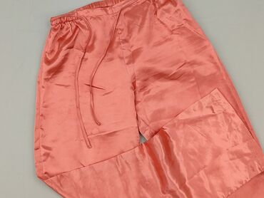 woskowane spodnie z wysokim stanem h m: Material trousers for women, size M (EU 38)