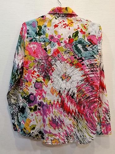 dsquared2: Desigual qadın köynəyi – M ölçü - Rəngarəng, abstrakt/çiçək motivli — 3