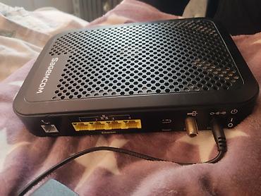 saz modem satilir: Sagemcom kabel/FTTx router-modem Xüsusiyyətlər: - 4 ədəd 10/100 — 2
